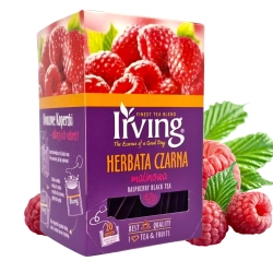 IRVING Herbata Czarna Malinowa 20 Torebek